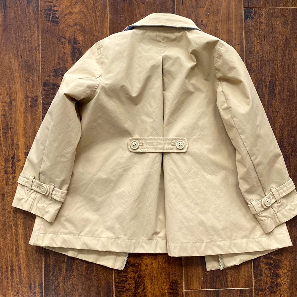 Girls Lands End khaki coat - Picture 7 of 7